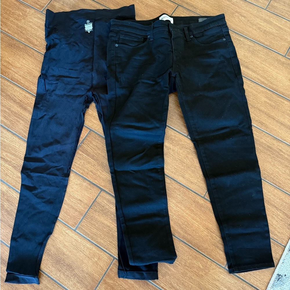 Blanqi black skinny jeans and everyday leggings